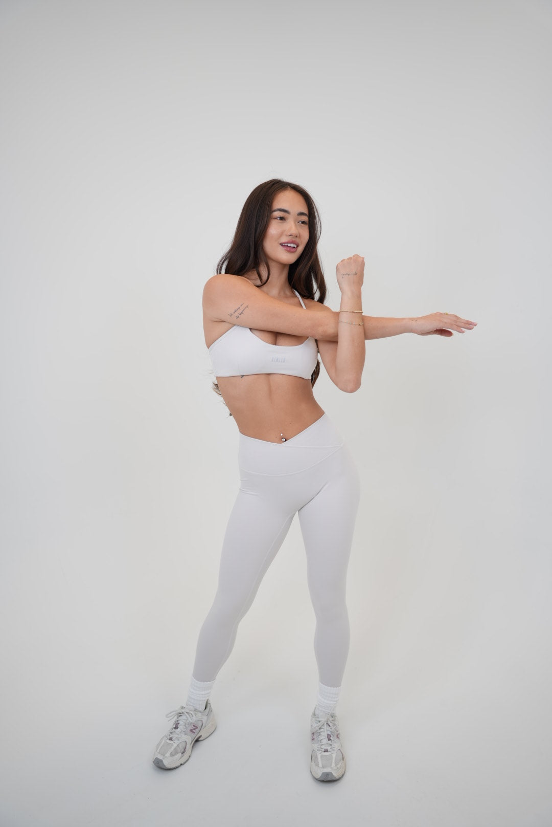 My Time Is Divine Lime White Sculpt V-Waist Legging